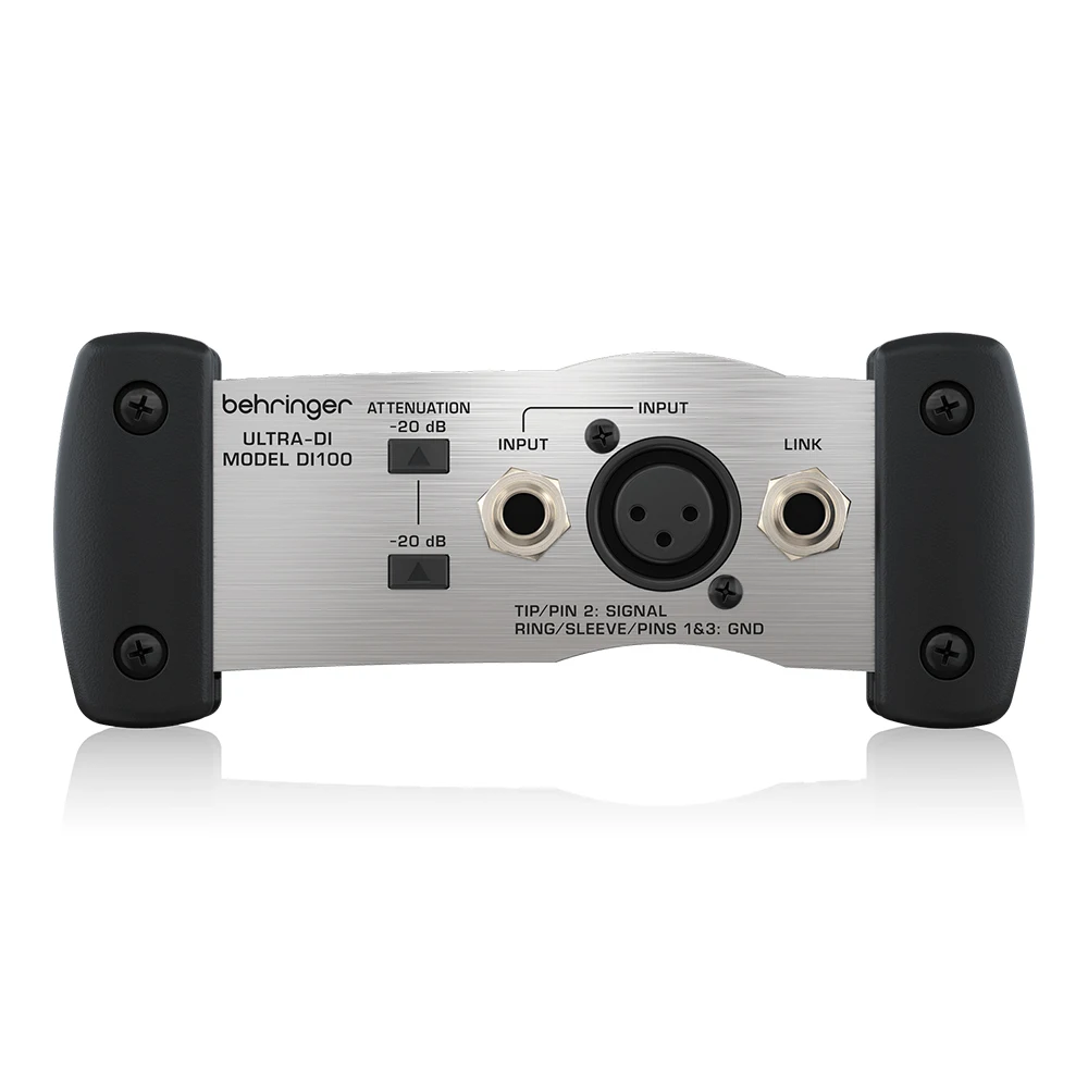 Behringer DI100 Ultra-DI 1-Channel Active DI Box Pa System Audio Sound Equipment For Microphones & Stage Music Instrument