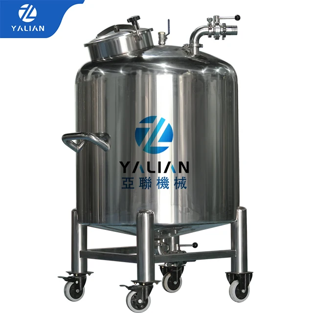 500l 1000l Food Grade Tomato Sauce Storage Tank Ketchup Processing Buffer Tank Chili Sauce Tank