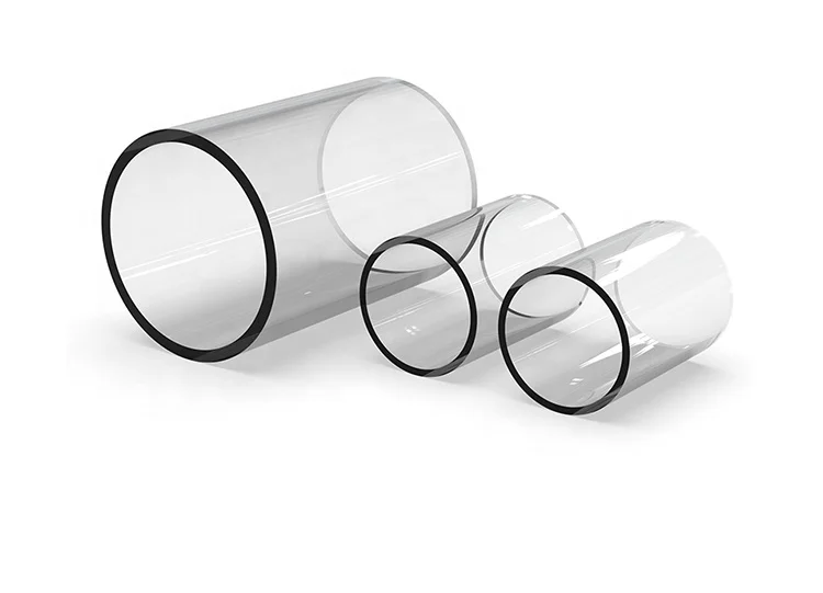 Clear Plastic Packaging Tube PC PP PVC PMMA PIPE Transparent Acrylic Tube