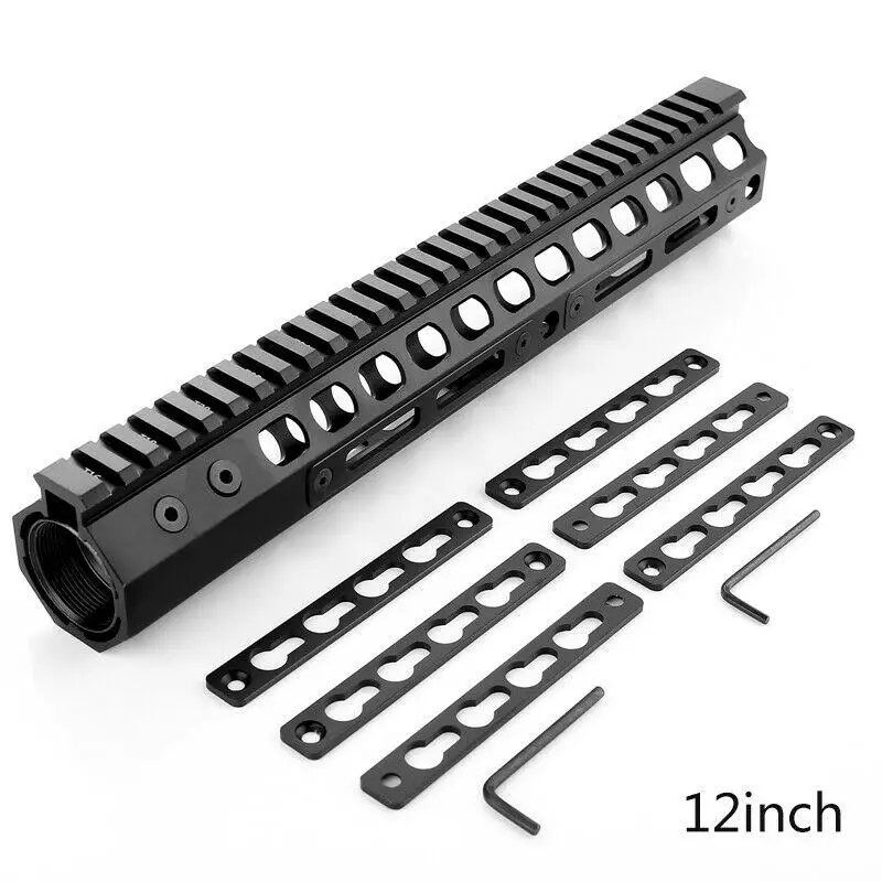 7 inch Free Float Super Slim ar 15 Handguard keymod Quad mlok handguard for M4 M16 Ar15