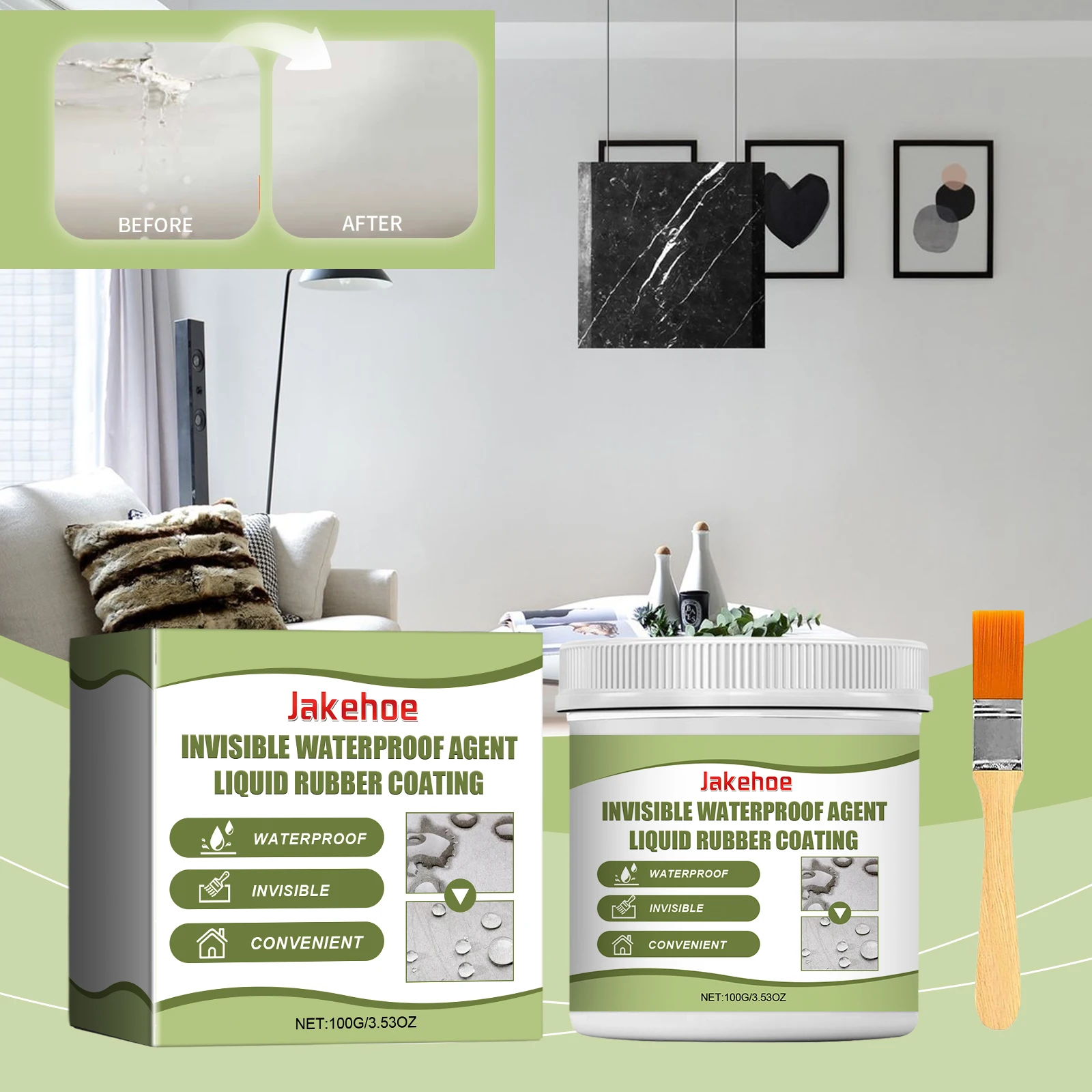 Jakehoe Waterproof Glue Transparent Wooden Convenient Super