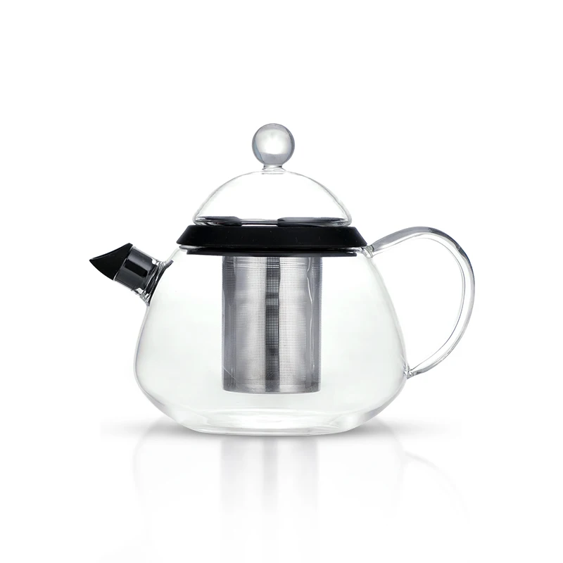 new household business travel iced borosilicate glass teapot tea maker kettle carafe jug pitcher set