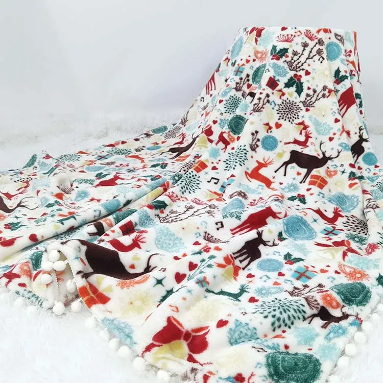 Bindi Designer Throw Wholesale Christmas Tartan Flannel Blanket Sustainable Plaid Sofa Sherpa Flannel Fleece Throw Blanket