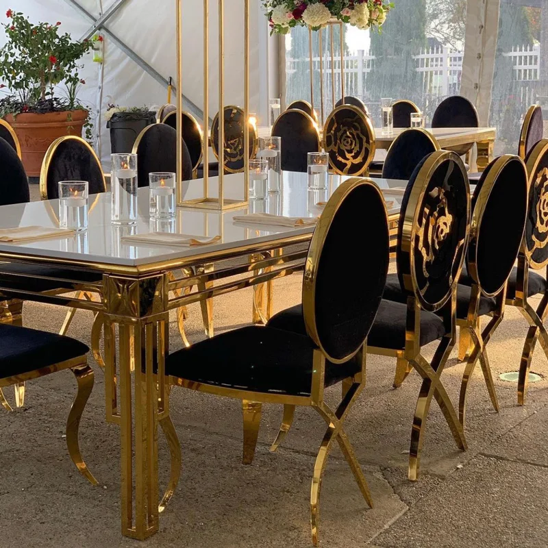 Wedding Decor High Back Stainless Steel X Legs Couple King Throne Chair For Bride Groom Event Hall Banquet Chairs