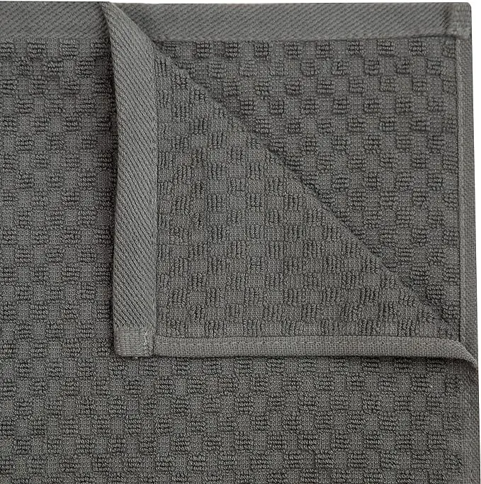 Kitchen Towel Set of 12 Terry Towels 100% Cotton Waffle Dish Towel Set Soft Absorbent Quick Dry Low Lint Cleaning Cloth