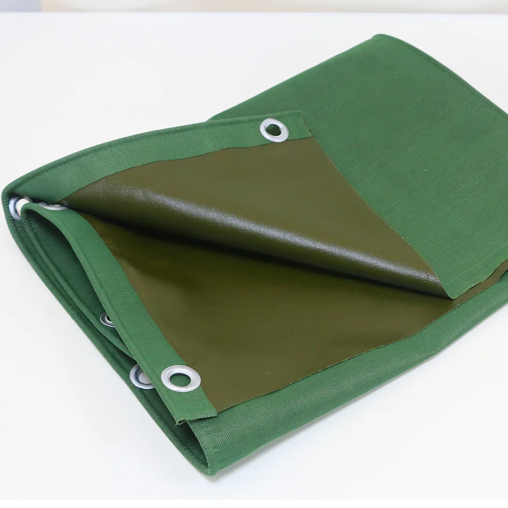 Factory Cheap PVC Tarpaulin Green Tarpaulin Cover Ground Sheet Outdoor Waterproof Tarpaulin silicone canvas Industrial fabrics