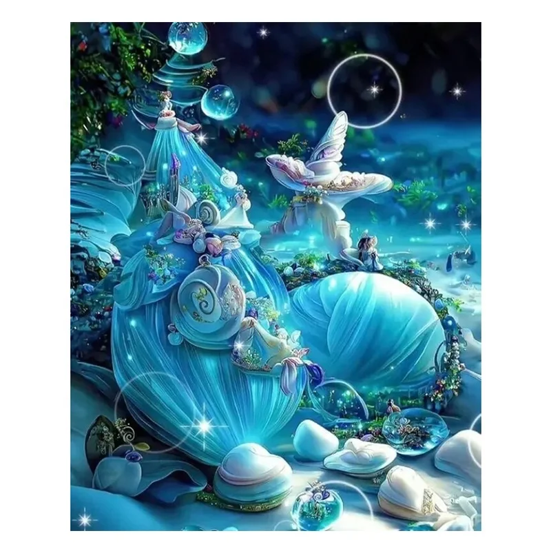 Custom crystal 5d diy Diamond art Painting Kits beach Rhinestone AB Full Drills Diamond Art Painting ab drills Decor Home