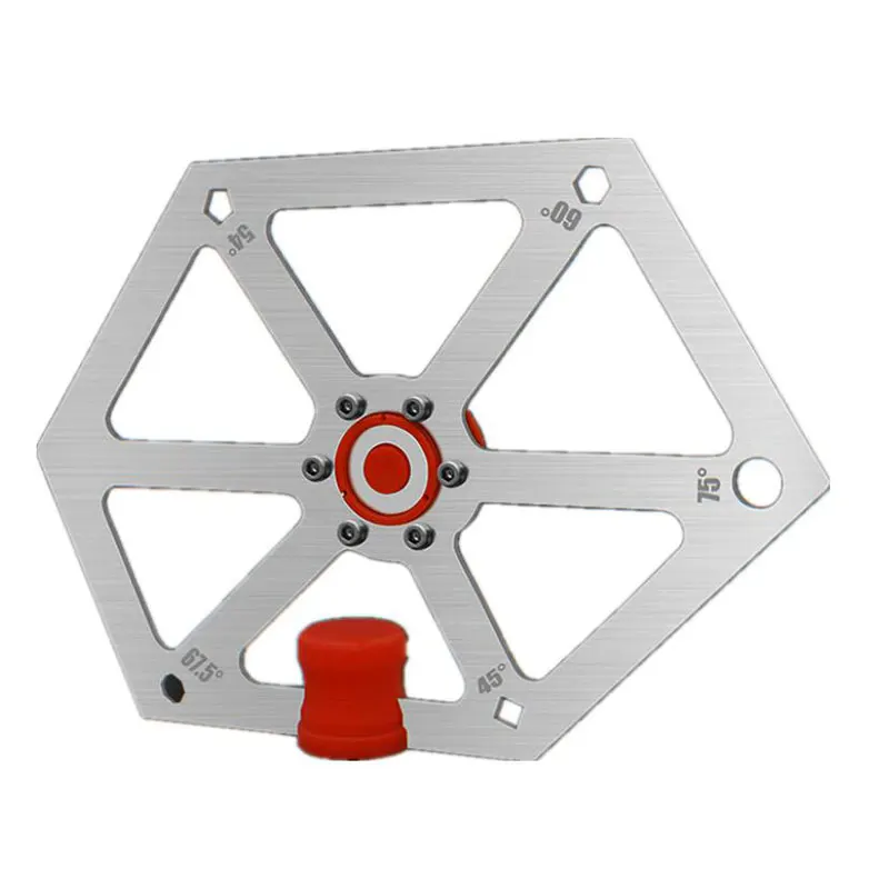 Woodworking Angle Ruler For Table Saw Cutting Machine  Angle Adjustment Tool Aluminum Alloy Hexagon Ruler Measuring Tools
