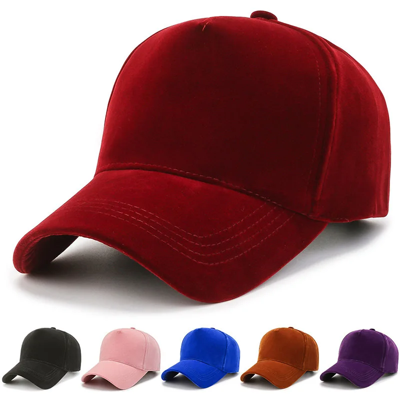 Baseball Cap for Man Outdoor Sports Cap Wholesale Custom High Quality Trendy New Gorras Blank Velvet Custom Logo OEM Service