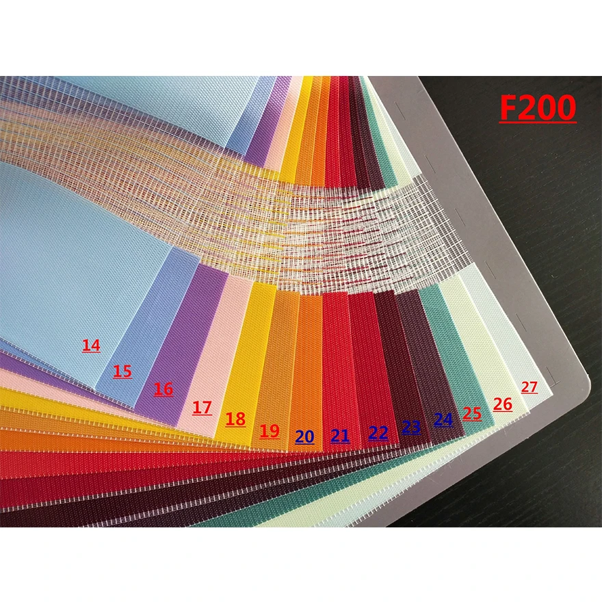 Sunscreen sunshine solar screen curtain high quality zebra roller blinds fabrics