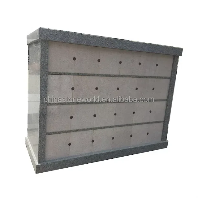 Cemetery Cremation Granite Vase for Columbarium Tombstones Graves Customized Cemetery Cremation Granite Columbarium Design