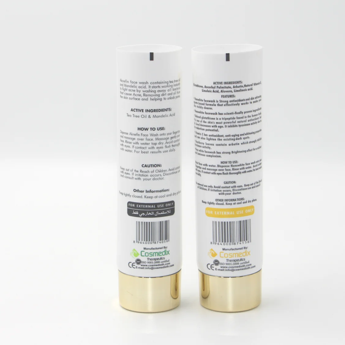 wholesale empty soft Customized Plastic Cosmetic Tube with logo