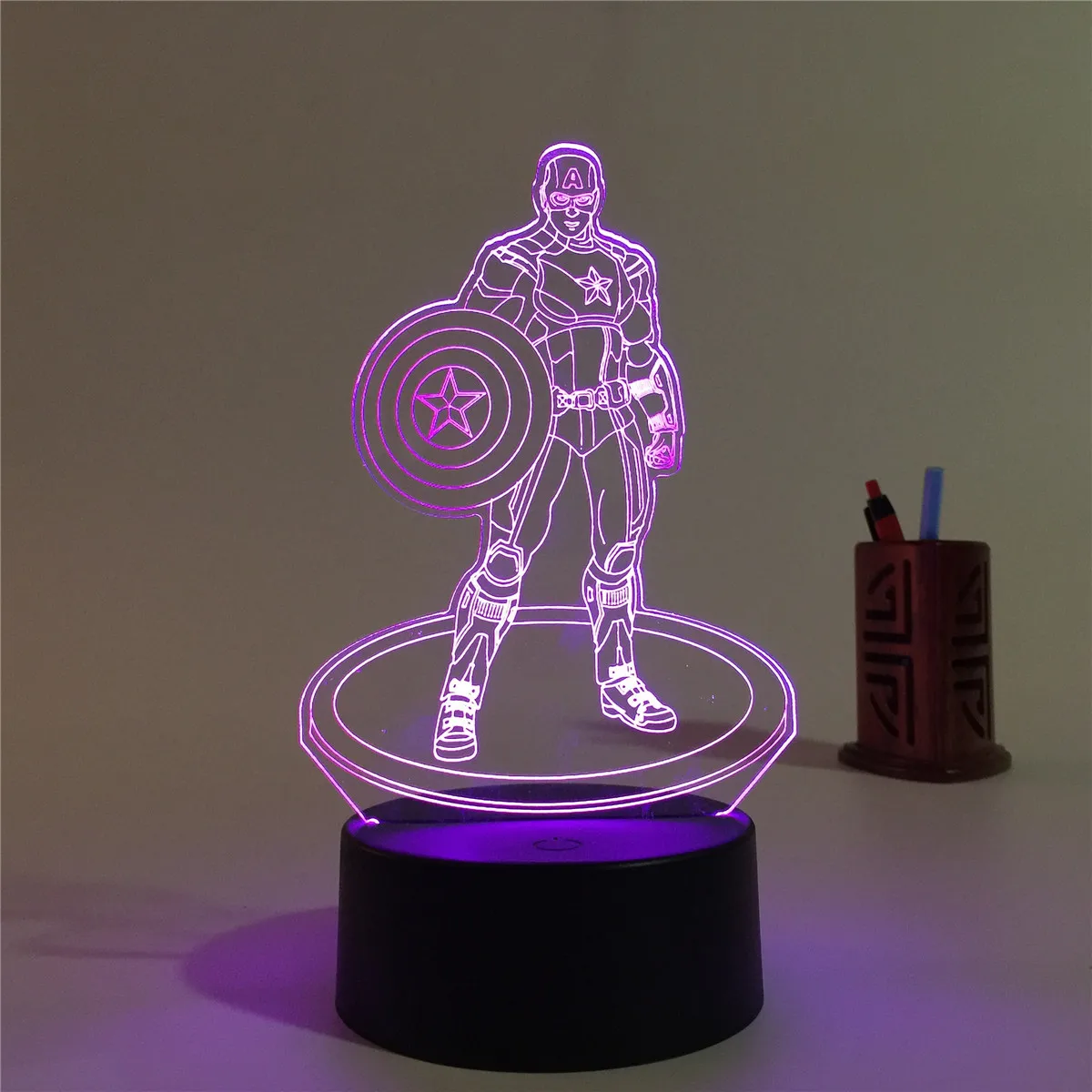 New Arrivals Smart Touch 16 Colors Changing Dimmable USB Powered Bedroom Decoration Table Sleep 3D Led Night Light Lamp for Kids