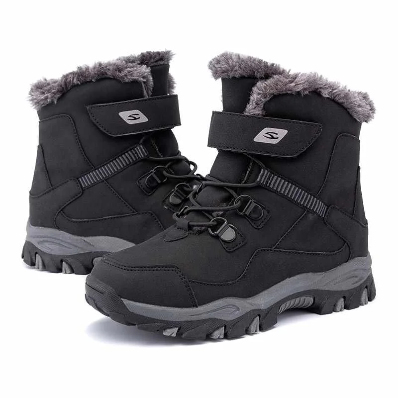 
Warm Boots For Girl Fashionable Design Casual Shoes With Cotton Lining Comfortable Wear Outdoor Kids Boots 