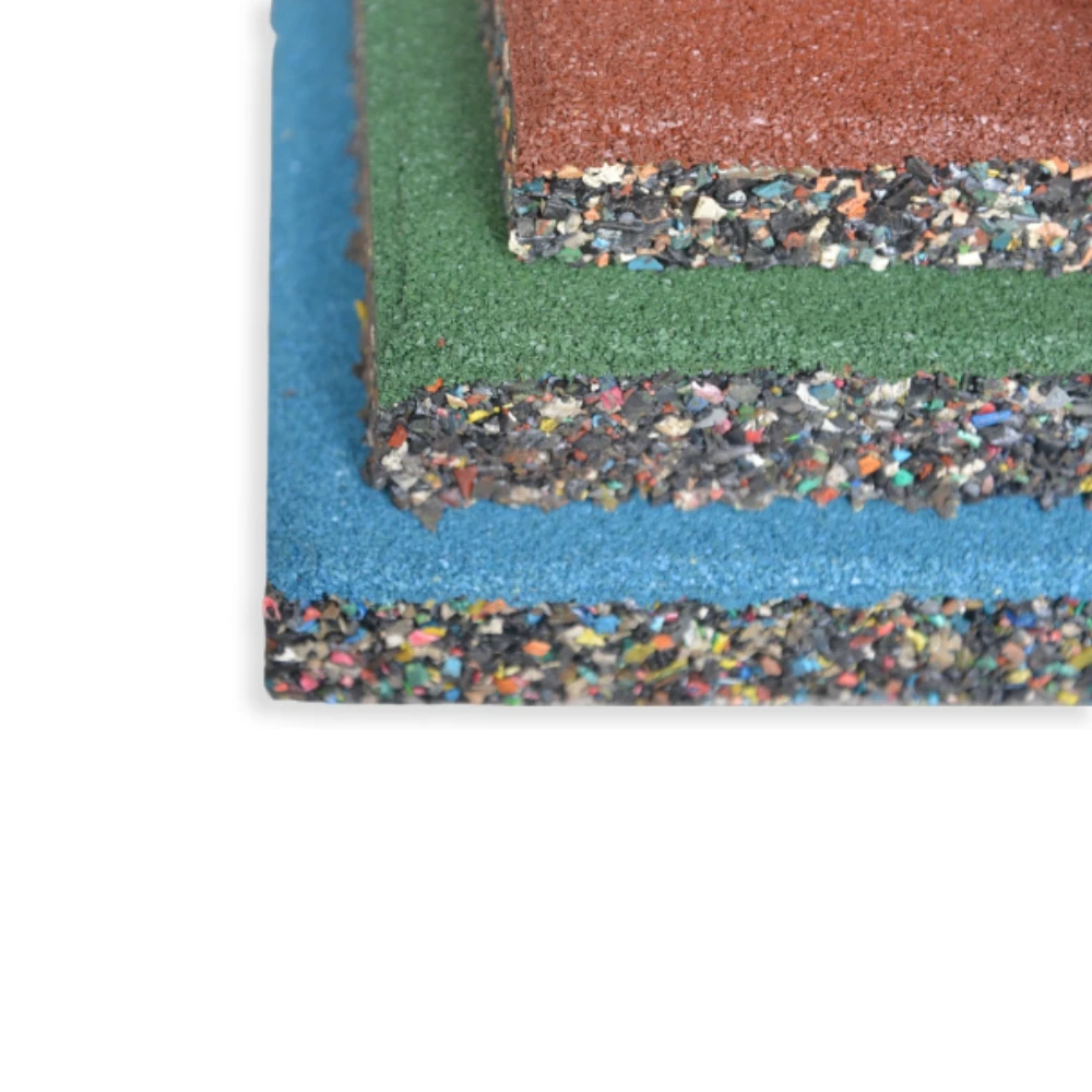 Popular Interlocking Outdoor Safety Rubber Floor Mat for Playground for Sporting-Goods-Recreation Gym Playground School