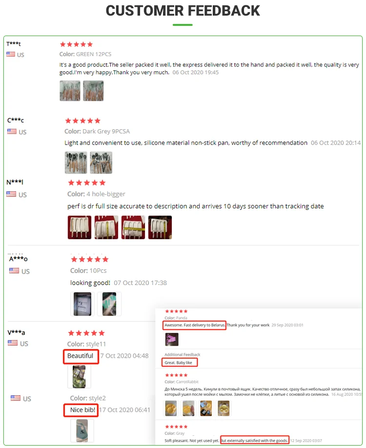 US Wholesale Utensils High Quality 12 Pieces in 1 Set Silicone Kitchen Cooking Tools Nylon Utensil Sets with Handle Kitchenware