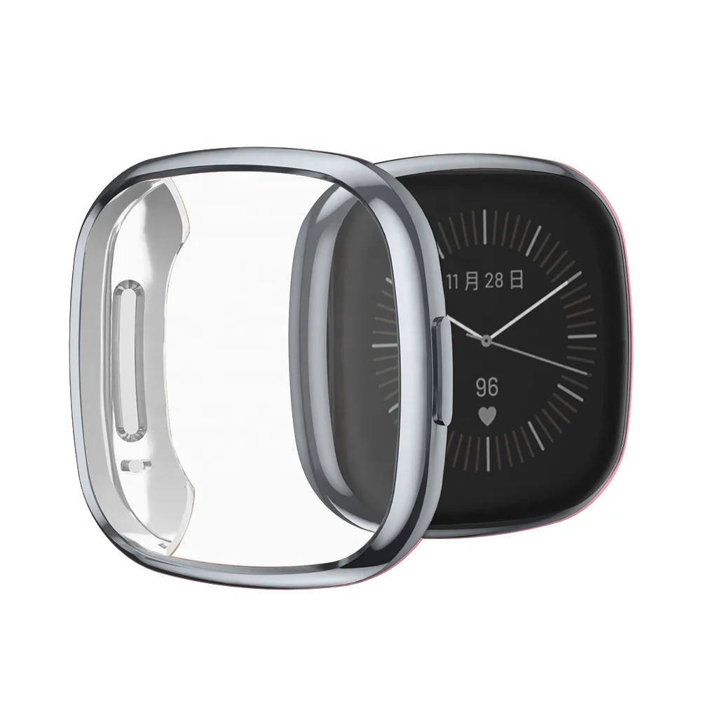 
Soft TPU Silicone Watch Case Protector Cases for Versa 3 Sense Screen Protective Cover Case wholesale 