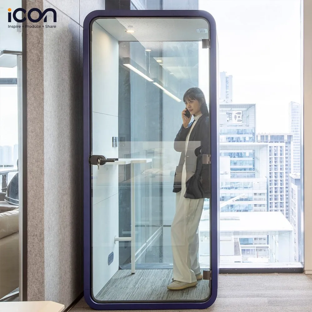 Modular Privacy Soundproof Pods Office Furniture Phone Booth Cabin Meeting Silent Movable Soundproof Cabin For Work Room