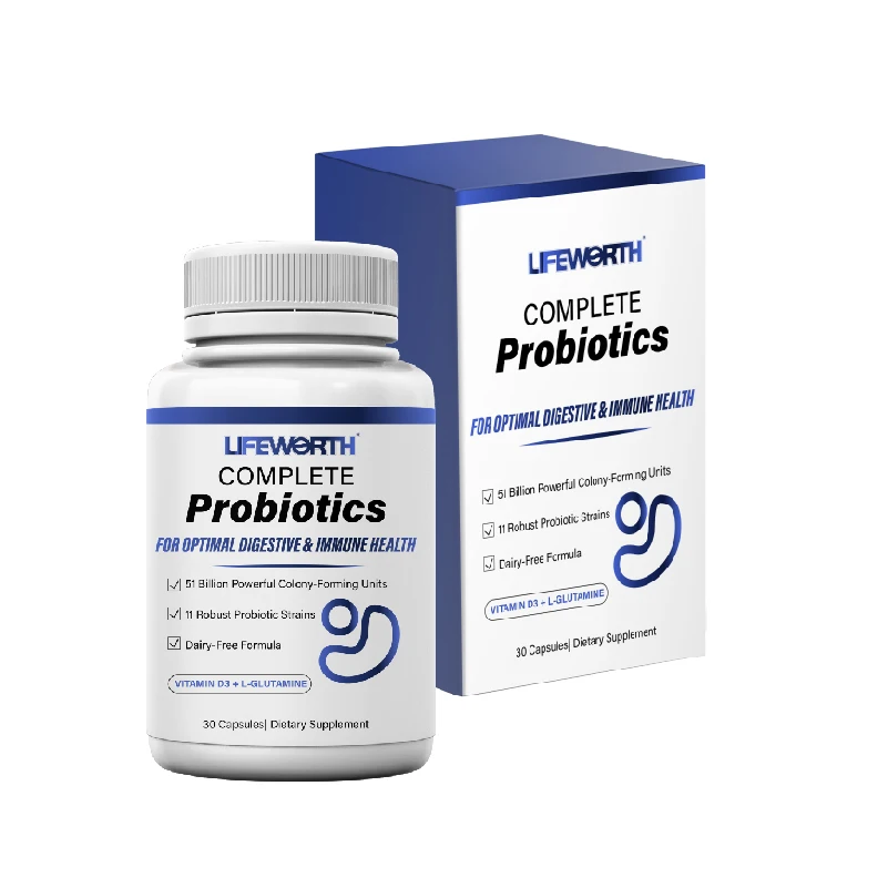 Lifeworth OEM lactobacillus casei probiotics capsules for adults with bifidobacterium longum