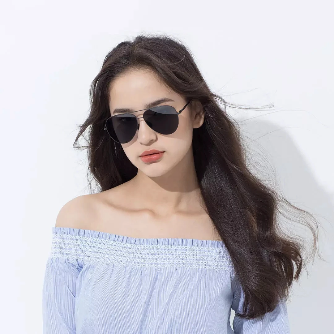 Очки солнцезащитные Mijia Youpin TS поляризационные нейлоновые зеркальные линзы UV400 6 слоев поляризационной пленки для мужчин и женщин путешествий
