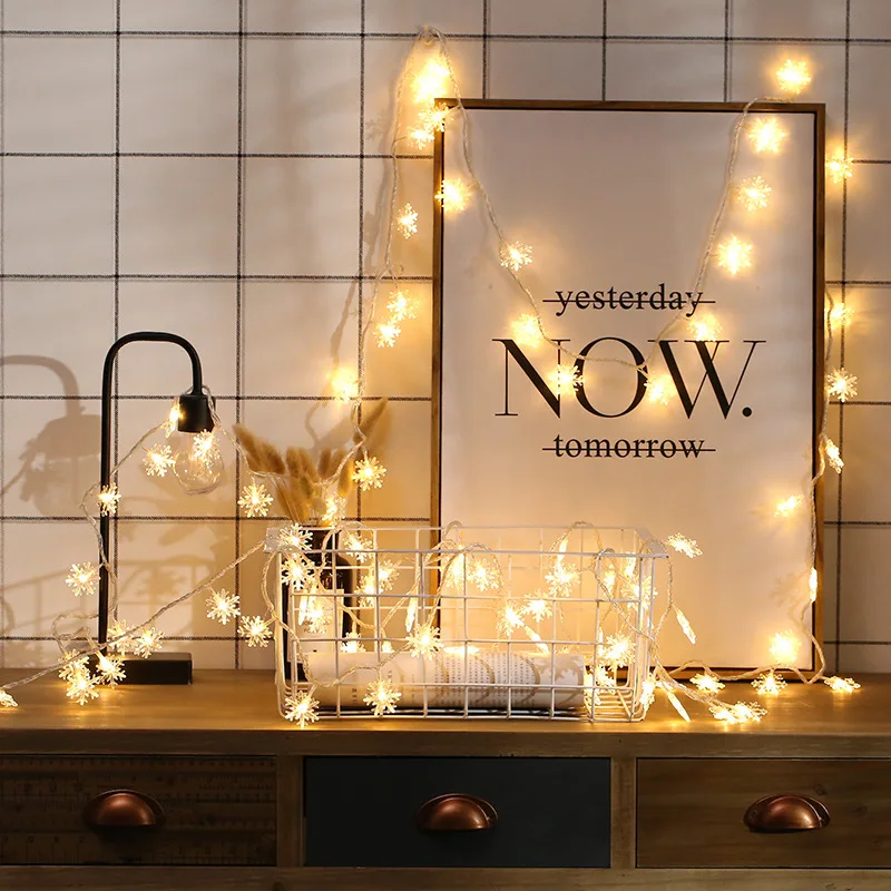 Лидер продаж Рождественские огни праздничные украшения уличные водонепроницаемые снежные гирлянды