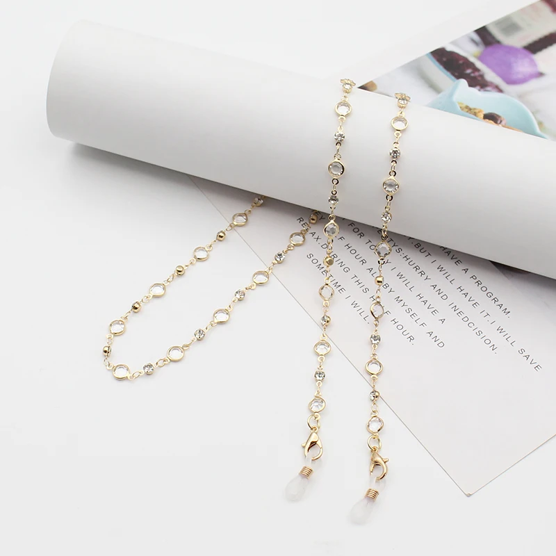 cross border coloful face masking chain with jewelry and  gold glasses chain  chain for jewelry making