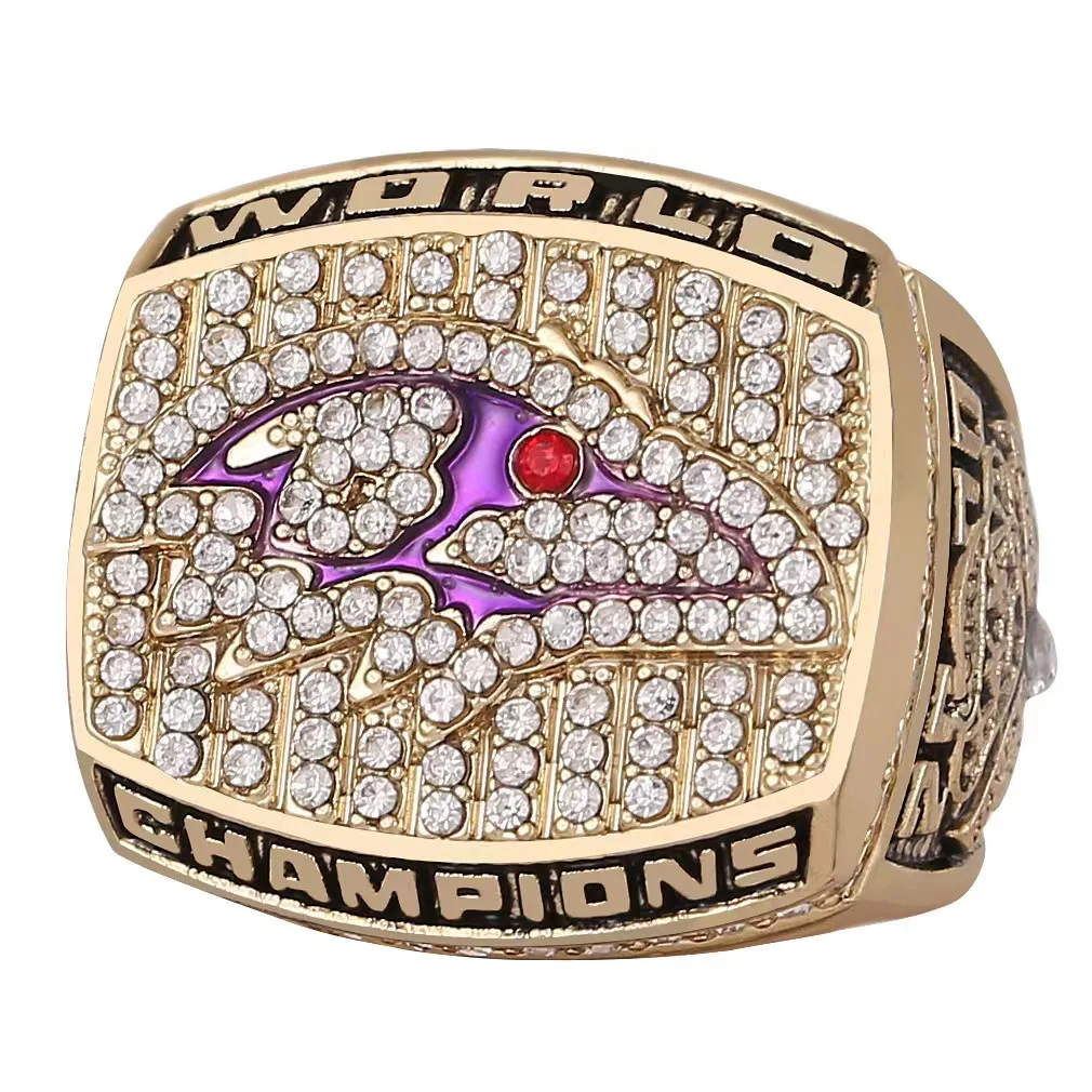 Free Shipping Mix Style Football Team Style Ring Design for Football Fans Decoration Accessories with Alloy Zircon