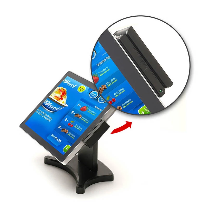  12 дюймовый Ture плоский экран все-в-одном Pos Win10 системы терминал компьютер Pc емкостный