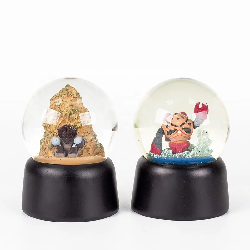 Customised Snow Globe Anime Character Japanese Cartoon Movie Transparent Souvenir Snowglobe for collection