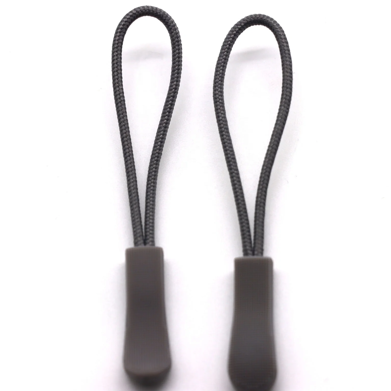 Decorative Fancy PVC Zipper Puller Slider Rope TPU Plastic Zipper Puller With Rope