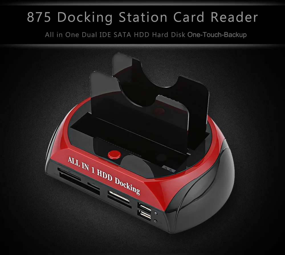 Multifunction USB 2.0 Sata  Hard Disk Box Hdd Enclosure  Read Sata IDE usb TF card OTB hard disk base HDD docking station