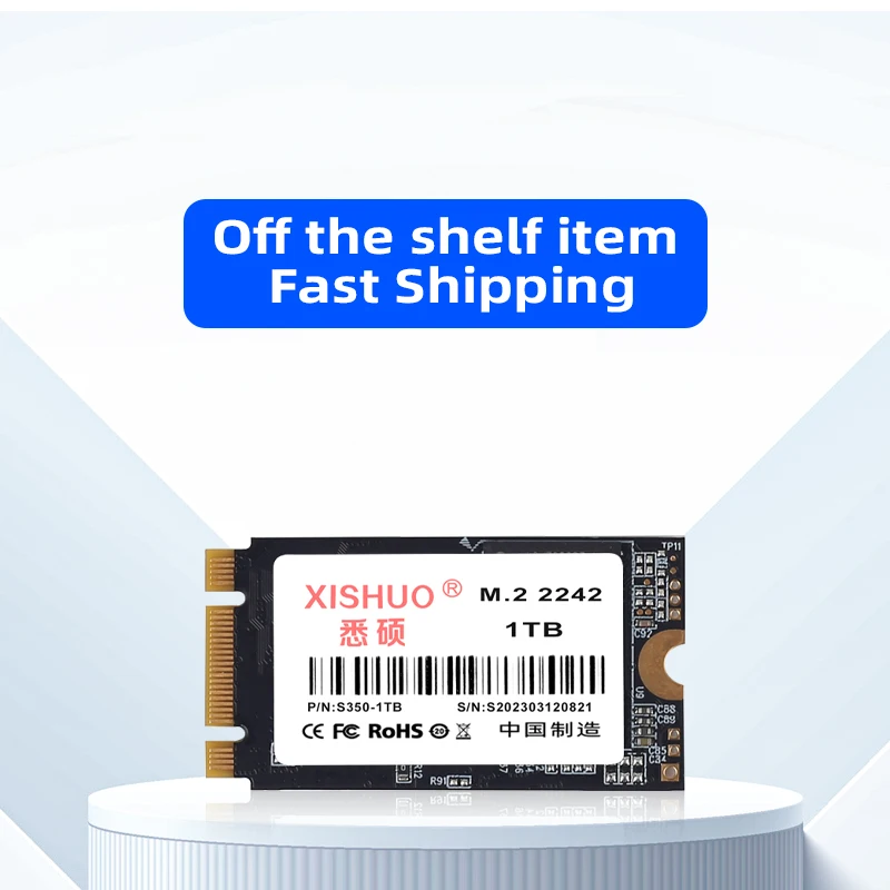 Xishuo sam 128GB PCIe 3D NAND Flash Internal SSD Hard Disk Drive NGFF 2242 Laptop M.2  Interface Used Product 2TB Capacity SSD