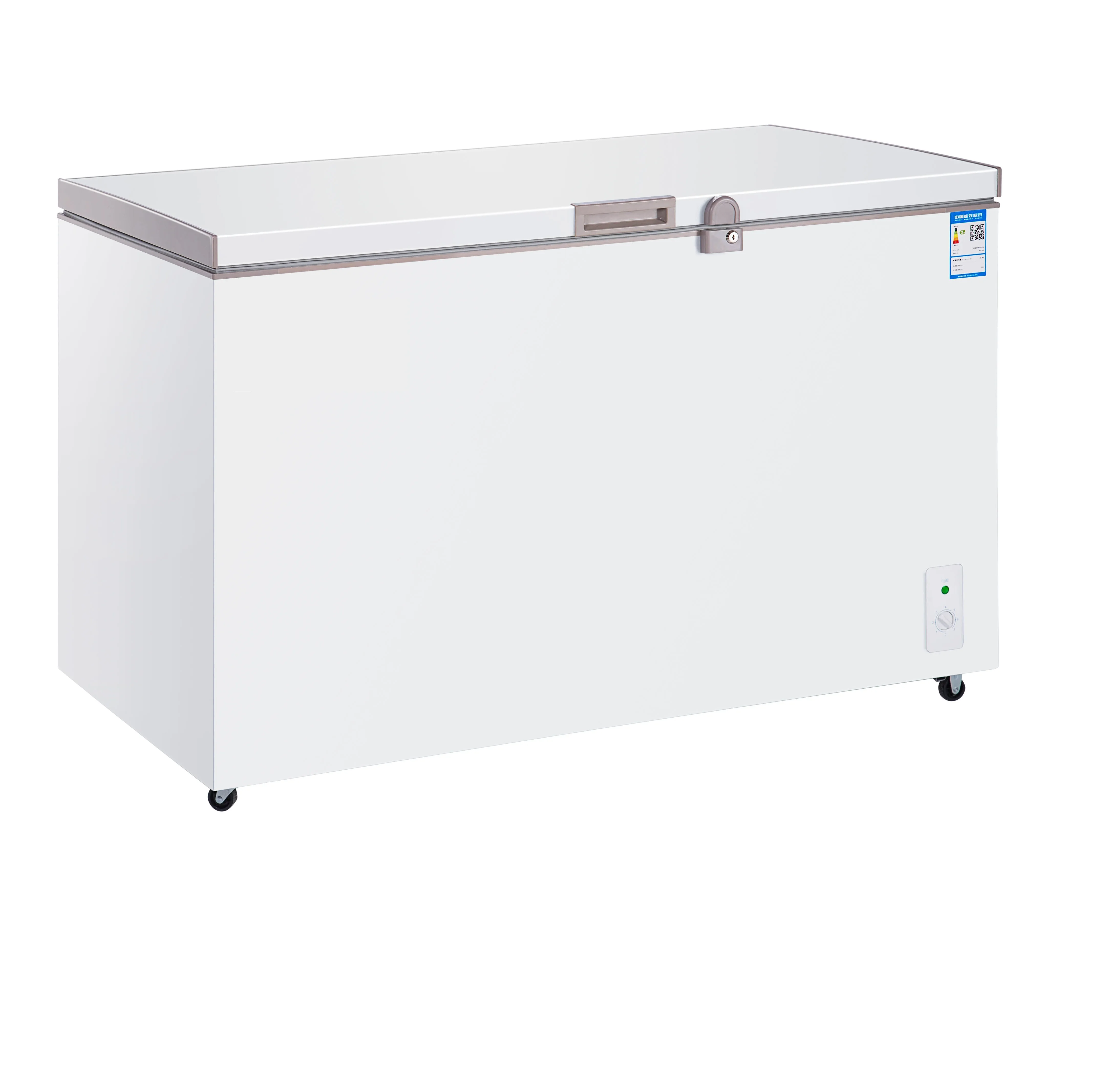 Householding 400 liter solid door chest freezer / kitchen meat freezer / food chiller storage model BD-399K
