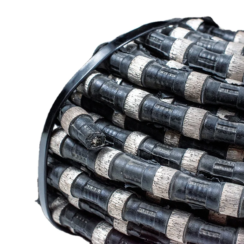 Diamond wire saw cut reinforce concrete, steel pipe and steel cable in  building, bridge and sunken ship