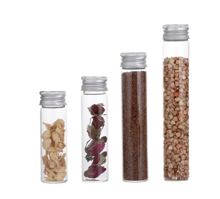 hot sales glass tube with cork lid/glass test tube