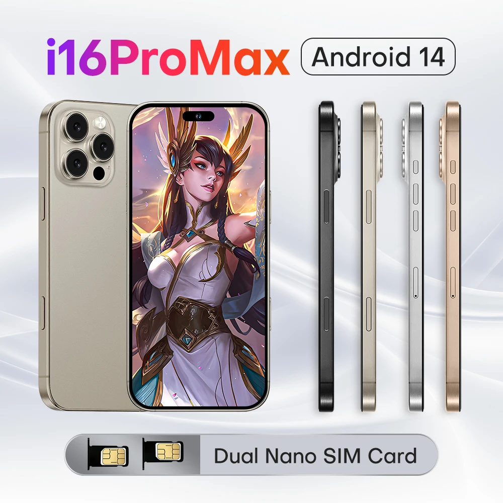 Slimoro Unlocked Large 1TB Cellphone i For Phone 15 14 I13 Pro Max 5G Smartphone Android i Phone X 16G Phone 16 Pro Max Original