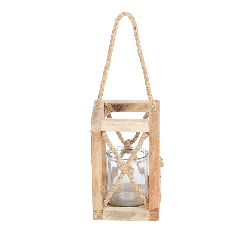 
Wholesale Wooden Lantern Decor Candle Lantern Decorative Garden Wooden Lantern 