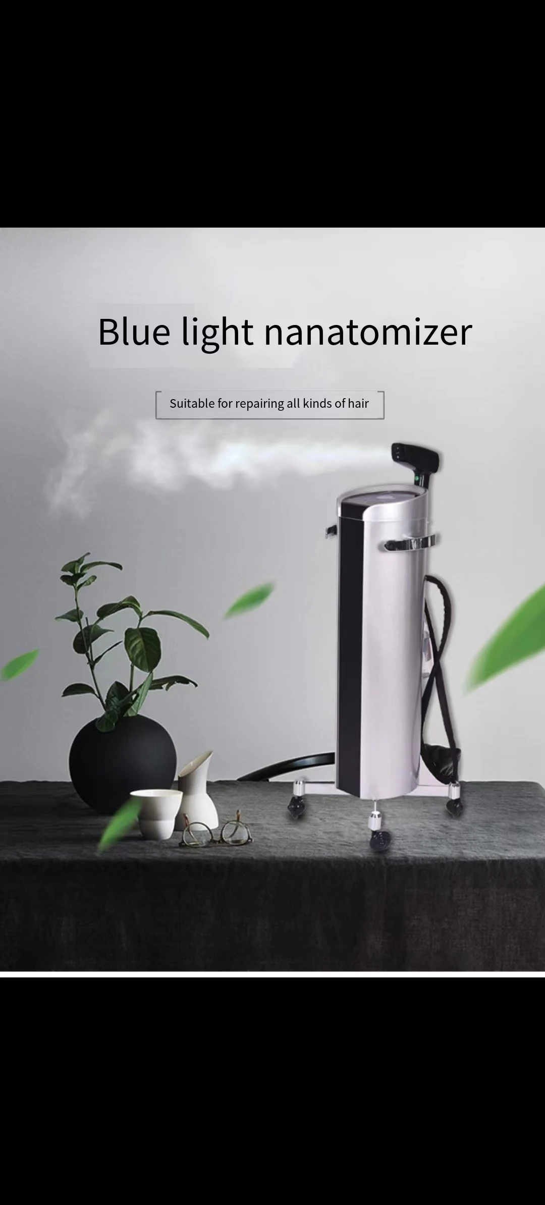 RTS оптовая продажа, новый прибор для увлажнения волос, испаритель, синий свет, нано-спрей, пароварка для волос