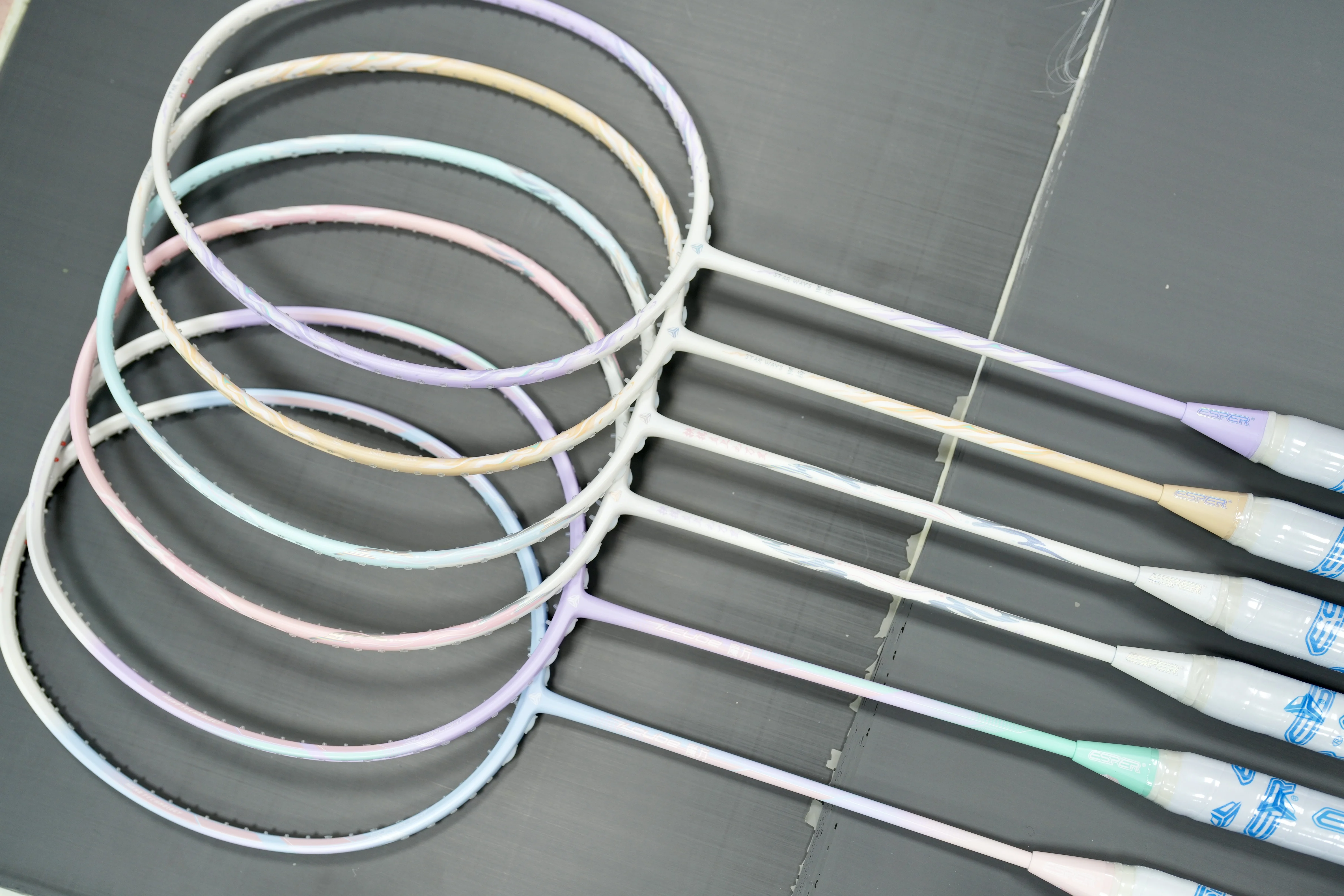 China Manufacturer Konmat Sports ESPER 5U 78g Toray Carbon Fiber Badminton Racket Light Graphite Shaft Factory Direct PU