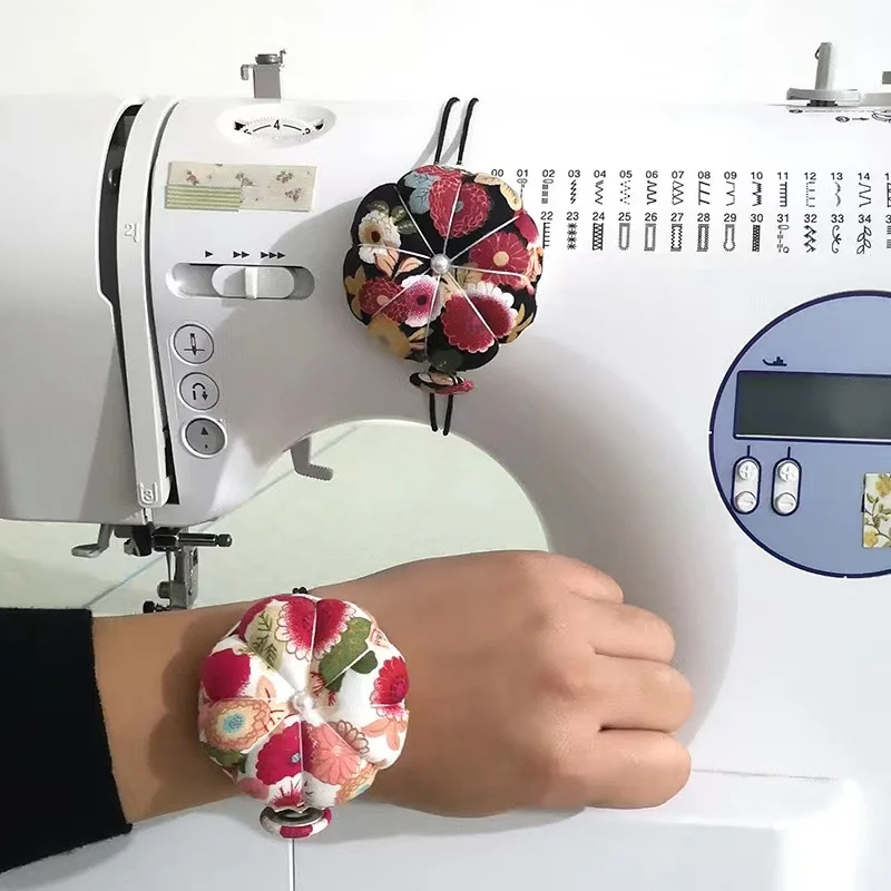 Hefeng Sewing Machine With Pin Plug Dual-purpose Pumpkin Pin Bag European And American Wrist Pin Cushion