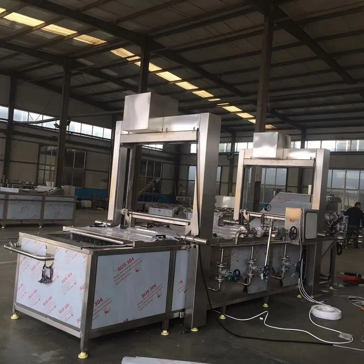 High efficiency chips potatoes cooking machine vegetable blanching potato cooking machine