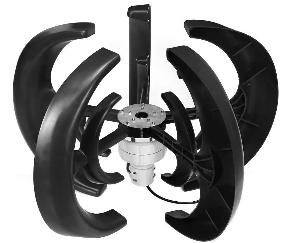 500w Vertical Wind Turbine Generator 5 Blade Motor 12V 24V Home Wind Turbine Generator