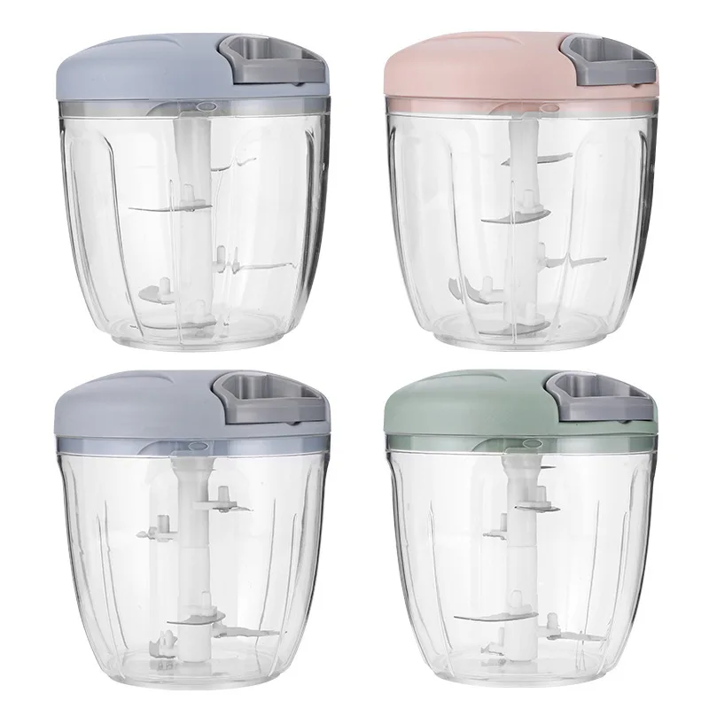 Wholesale Kitchen Gadget Vegetable Chopper Machine Garlic Crusher with Stainless Steel Blade for Vegetable Preparation
