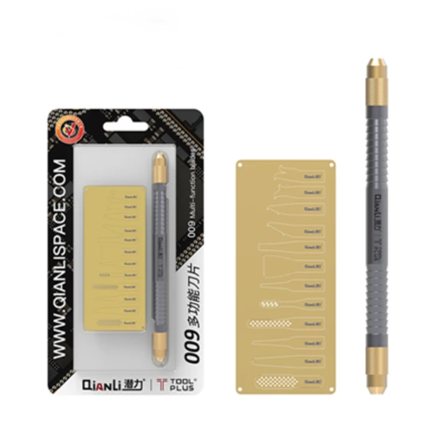 QianLi 009 Original multifunctional knife for iPhone repair CPU IC Chip Glue Remove Thin blade Motherboard Repair Tool set