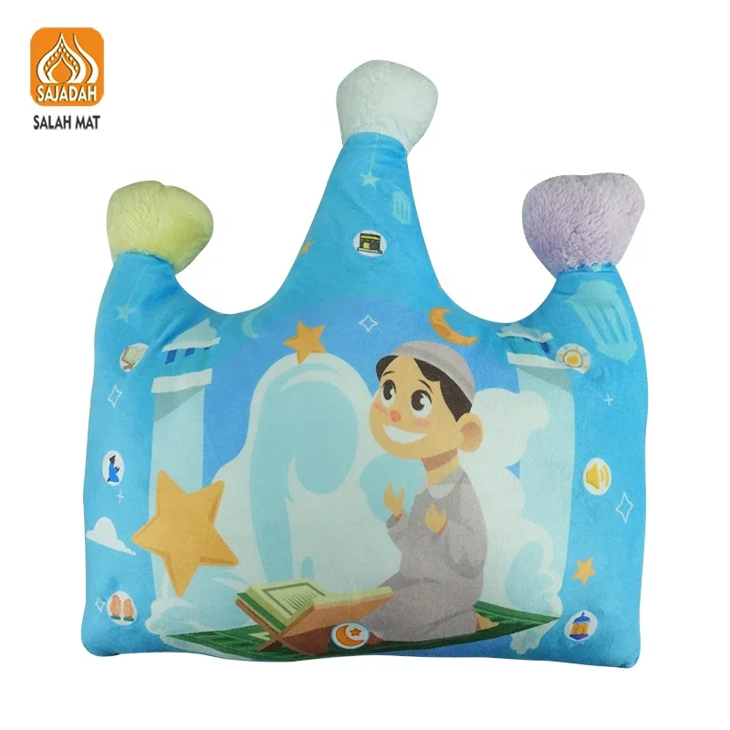PO-CROWN 2022 High Quality Digital Interactive Quran Pillow Mini Sejadah Contemporary Educational  Quran Player