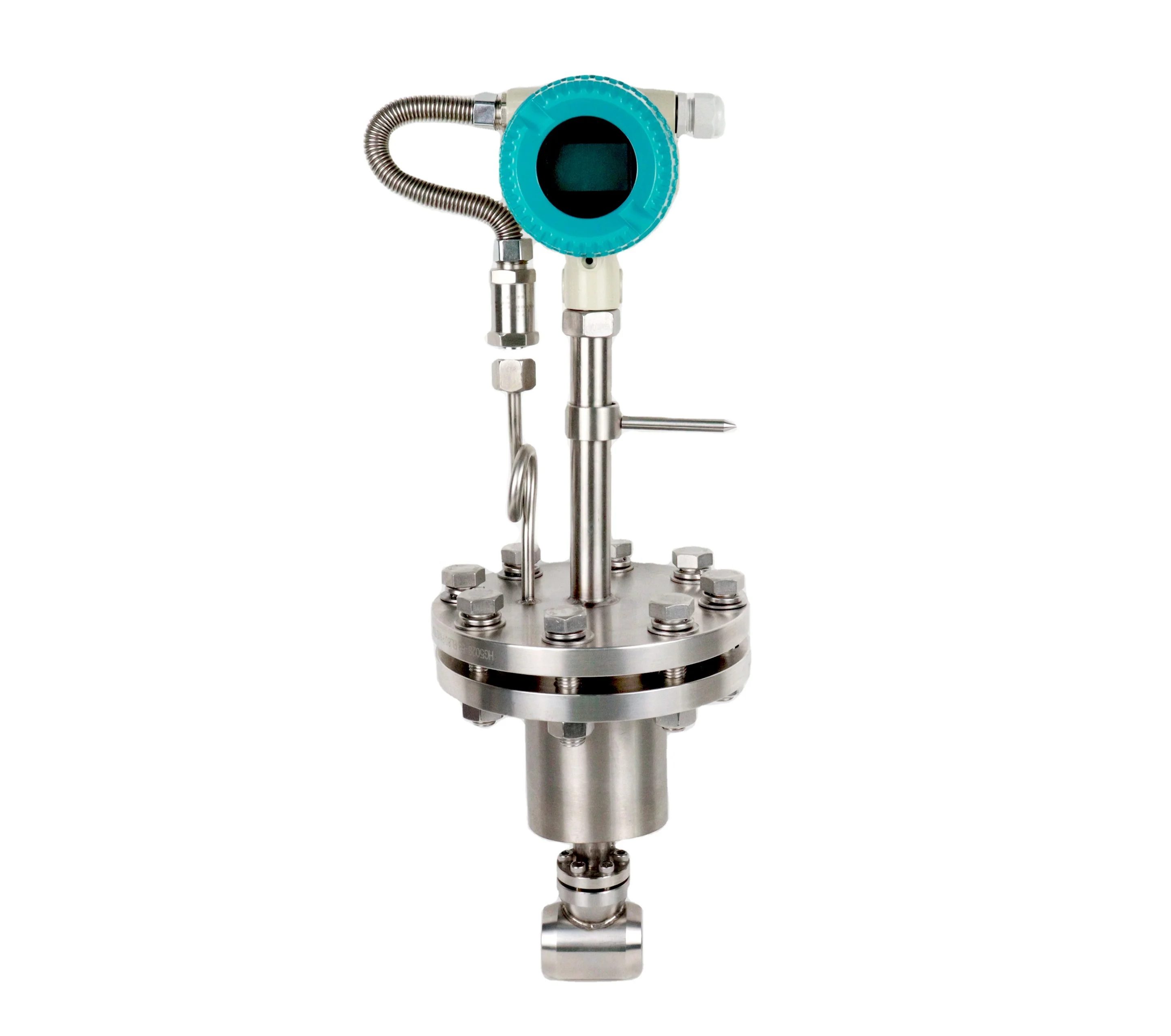 Multiple types SS304 body co2 gas vortex flow meter Methane gas vortex flow meter factory gas application Vortex flow meter