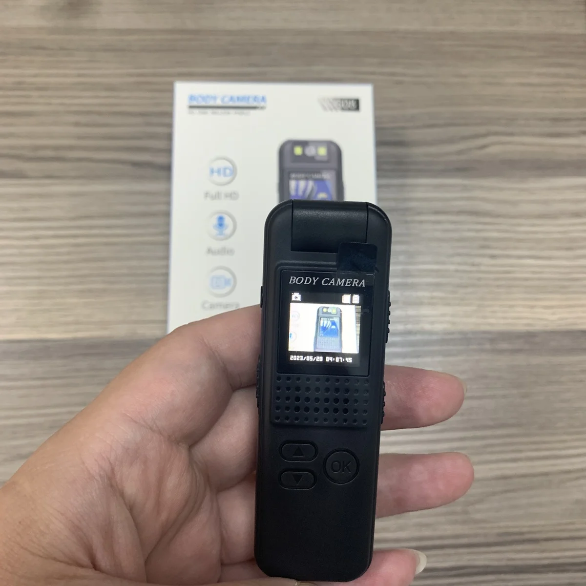 Clear Sound Voice Recorder 180 Degree Rotatable Bike Camera CS08 With 1.13' Screen and Flashlight