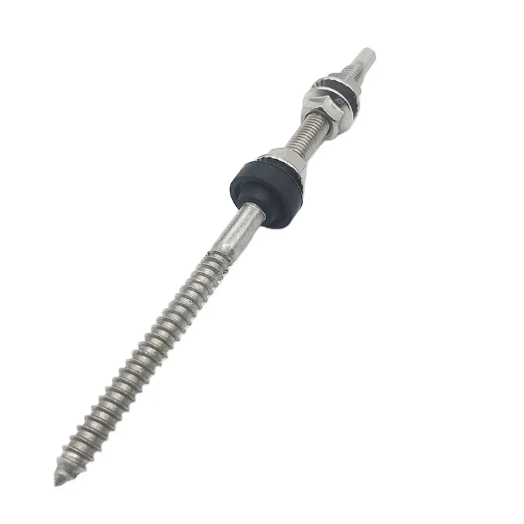 Best design Hanger Bolt with L Foot Mount Kit for Metal Roof mount system Corrugated Roof Stainless Steel Solar racking