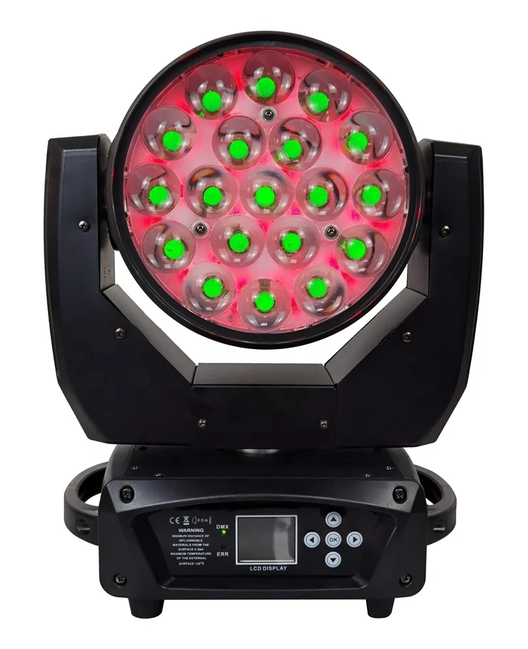 Factory Wholesale hl-19 19x15W Martin Aura XB Zoom Wash Beam Lights Moving Head LED