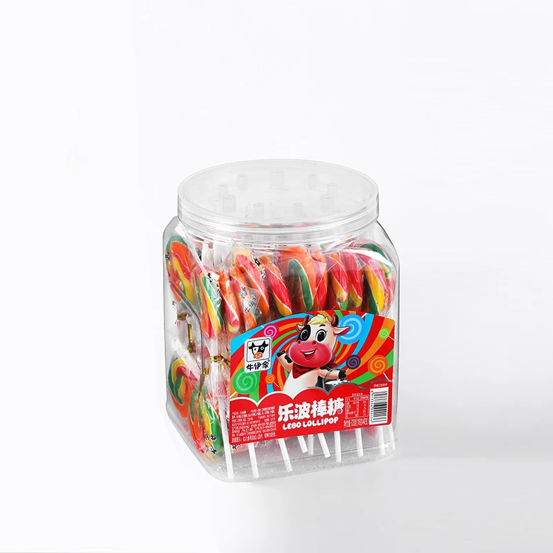 Fruit Flavored Round Flat China Sweet Lollipop Manufacturer